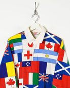 Red World Flags Rugby Shirt - Large