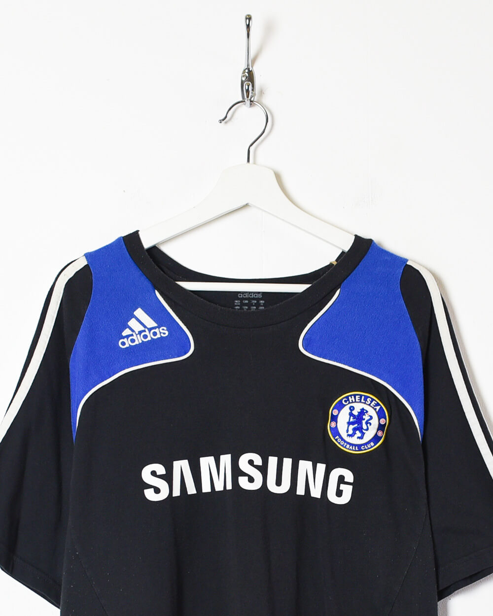 Vintage 00s Black Adidas 2006 07 Chelsea FC Training Shirt X Large Cotton Domno Vintage