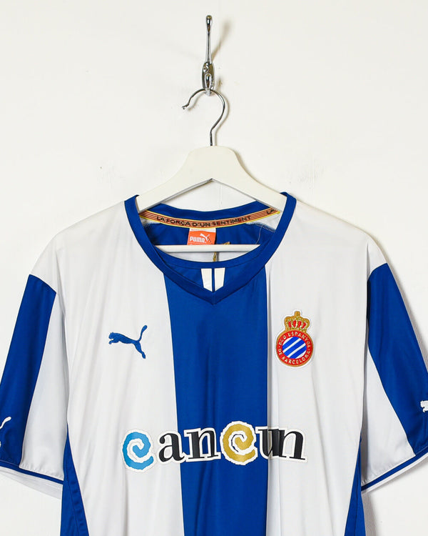 White Puma 2013/14 RCD Espanyol Home Shirt - XX-Large