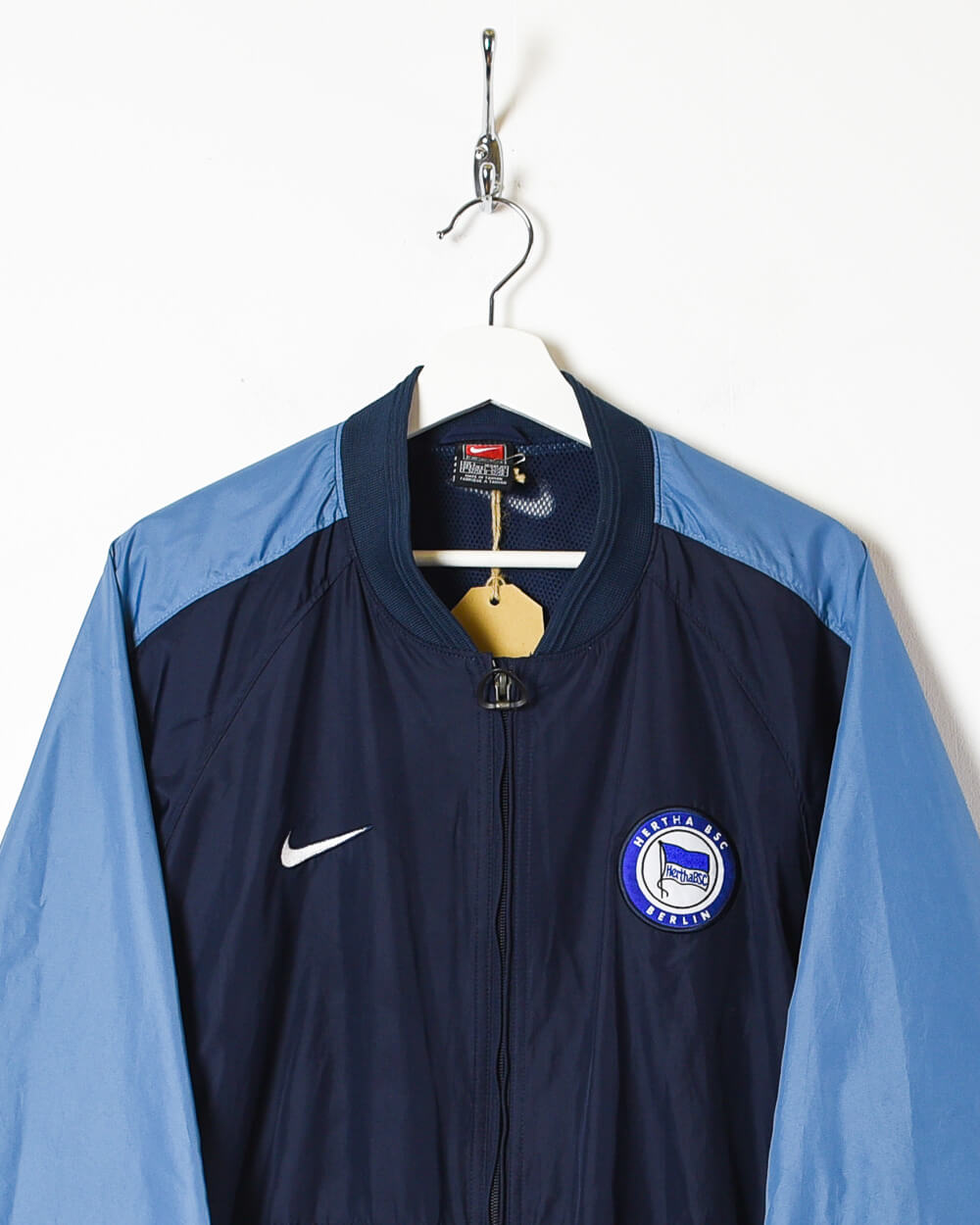 Navy Nike Hertha BSC Berlin 90s Windbreaker Jacket - Large