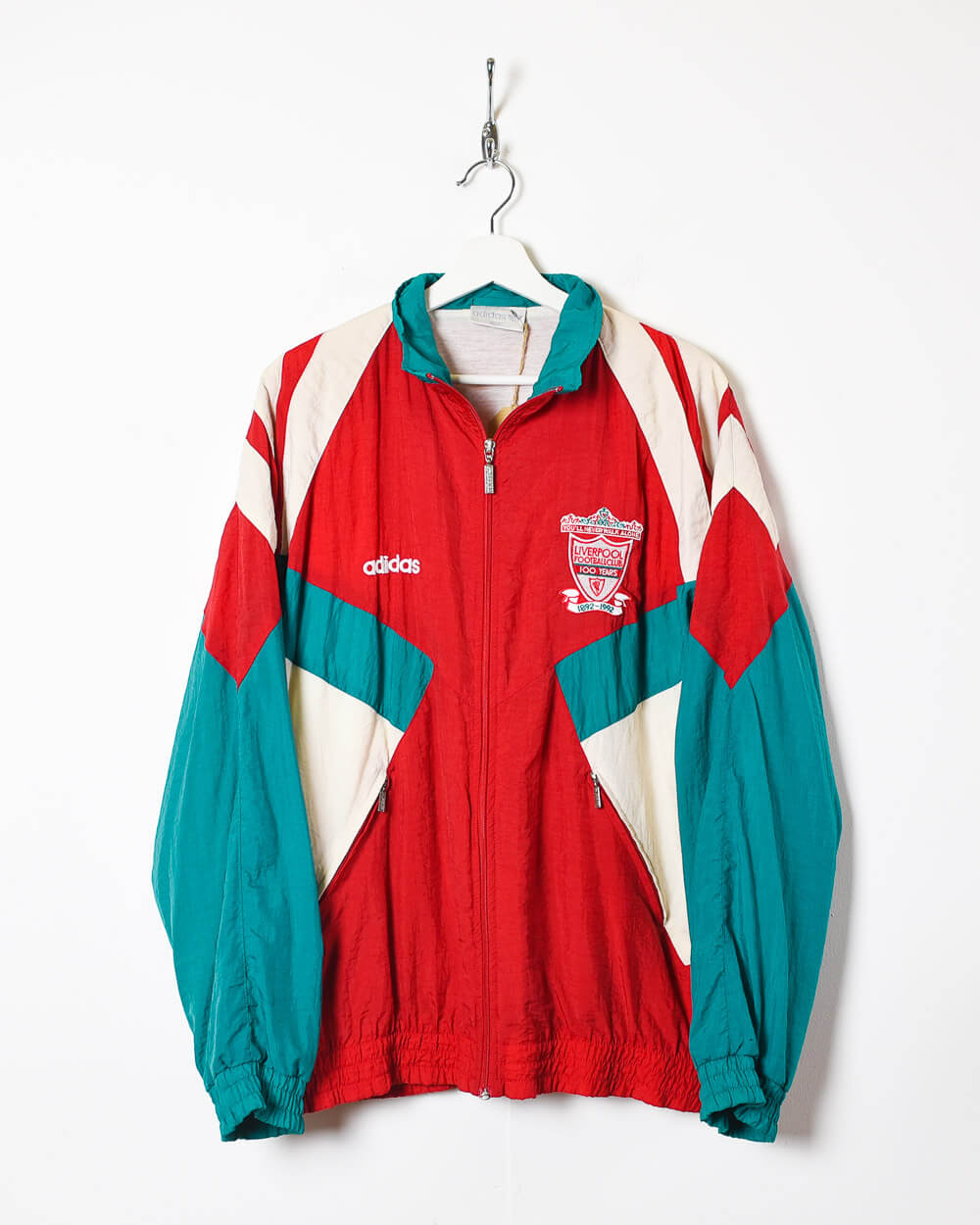 Red Adidas 1992 Liverpool FC 100 Years Training Jacket - X-Large