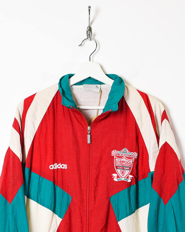 Red Adidas 1992 Liverpool FC 100 Years Training Jacket - X-Large