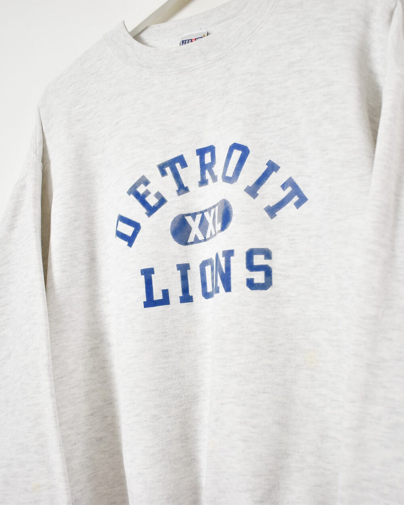 Vintage 00s Cotton Mix Stone Jerzees Detroit Lions Sweatshirt