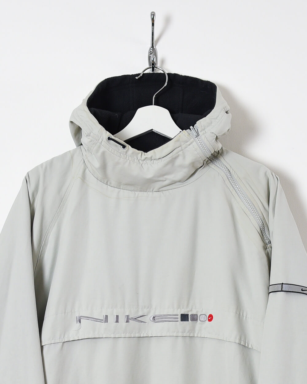Vintage 00s Cotton Plain White Nike Reversible Hooded Fleece Winter Coat -  X-Large – Domno Vintage