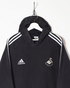 Black Adidas  Swansea City AFC Hoodie - Large