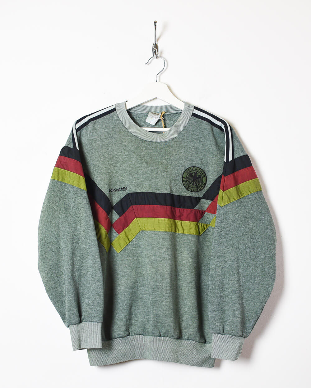 Green Adidas Germany 1990/92 Sweatshirt - Small