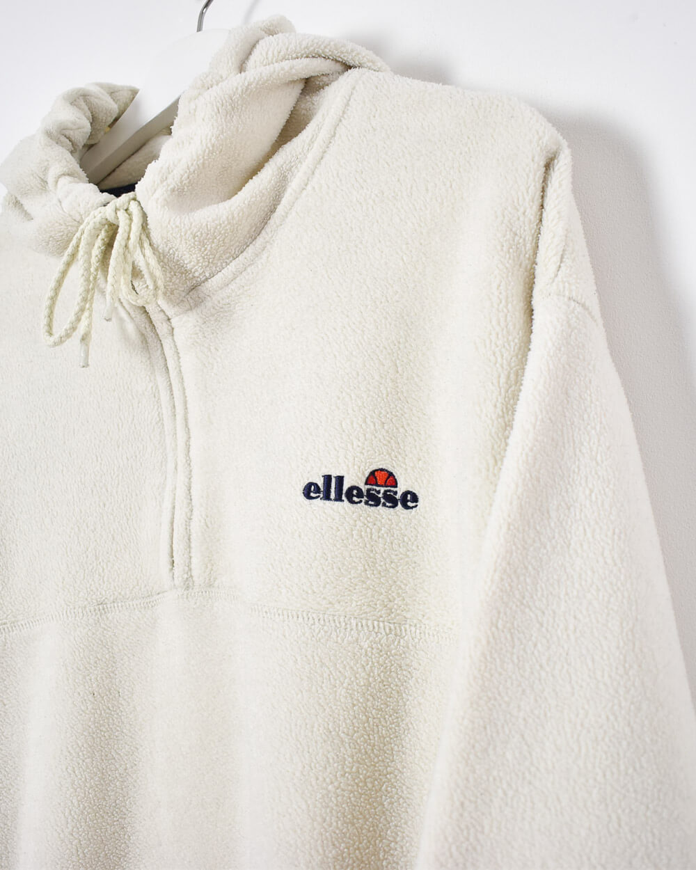 Ellesse 1/4 Zip Fleece Hoodie - Large - Domno Vintage 90s, 80s, 00s Retro and Vintage Clothing 
