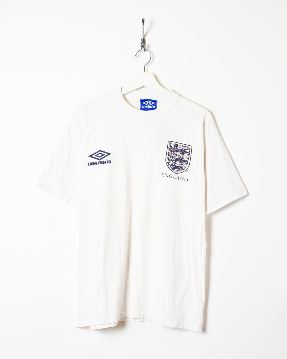 Black Umbro England 90s T-Shirt - Medium