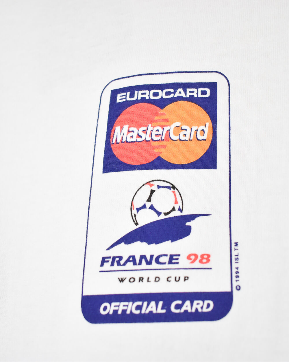 White Mastercard X France 98 World Cup T-Shirt - Large