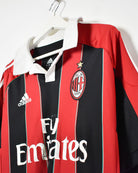 Red Adidas 2012/13 AC Milan Home Shirt - Medium