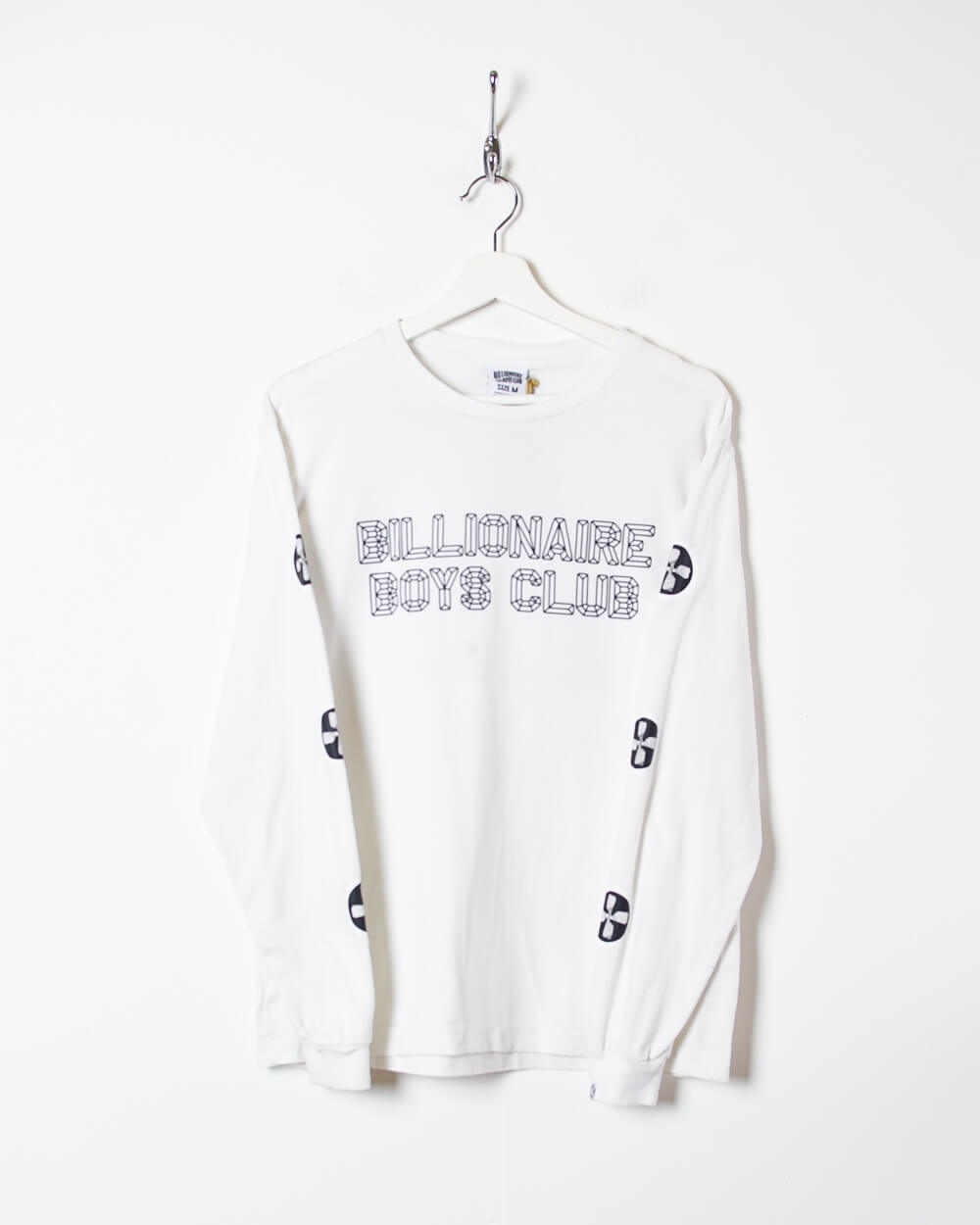 White Billionaire Boys Club Long Sleeved T-Shirt - Small