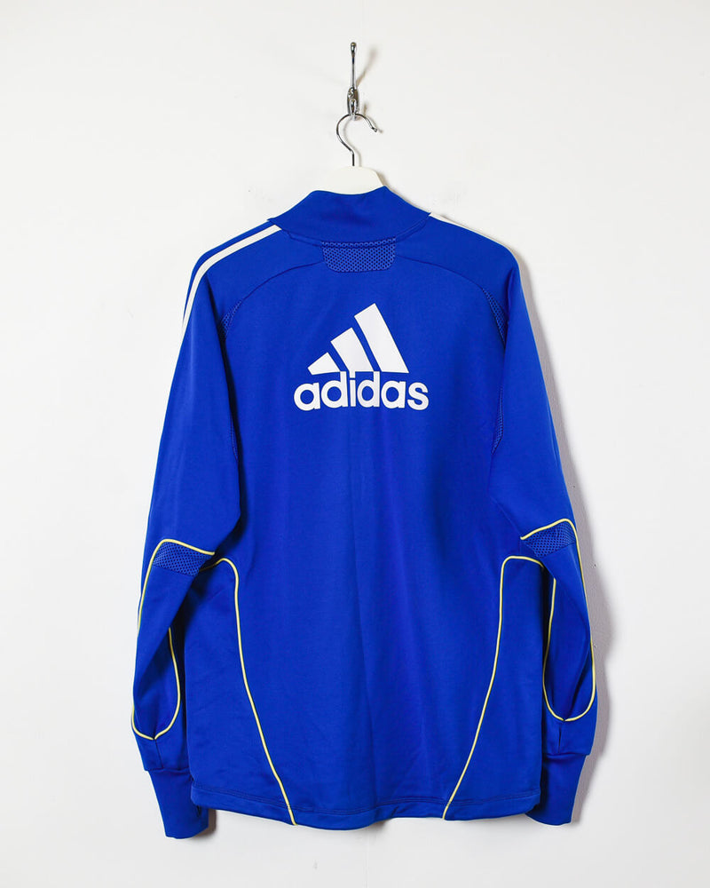 Blue Adidas Chelsea FC 20011/12 Long Sleeved Home Football Shirt - Large