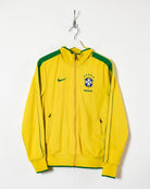 Yellow Nike Brazil Tracksuit Top - Small