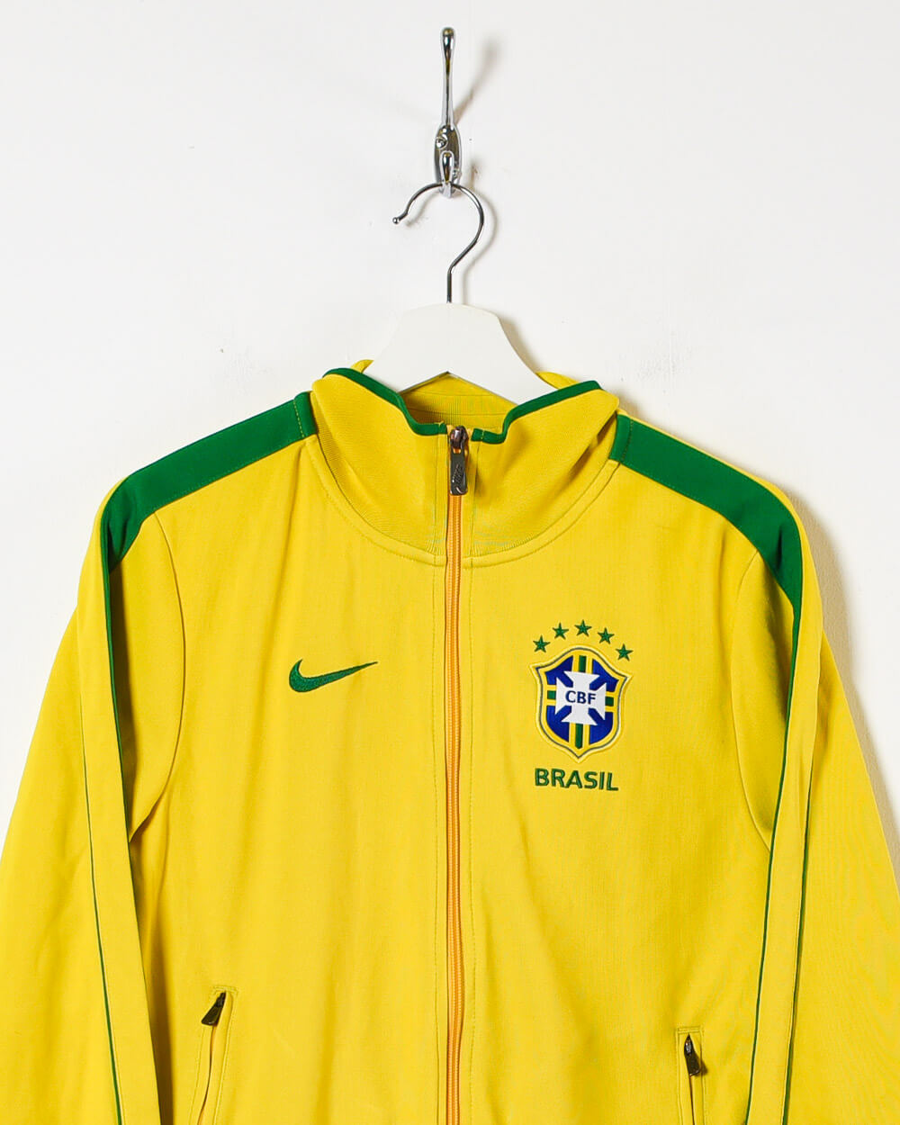 Vintage 10s+ Yellow Nike Brazil Tracksuit Top - Small Polyester – Domno  Vintage