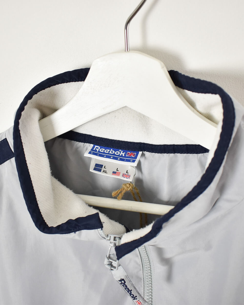 80s reebok throwback classic shop style vintage windbreaker jacket