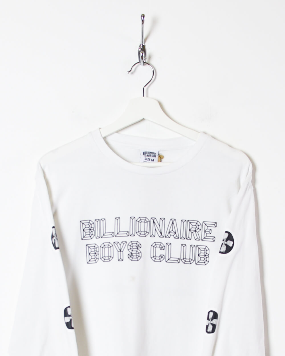 White Billionaire Boys Club Long Sleeved T-Shirt - Small