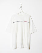 White Reebok T-Shirt - X-Large