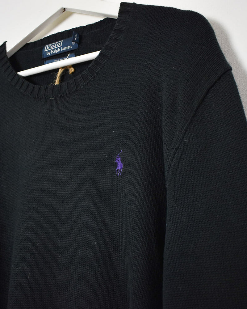 Ralph Lauren Knitted Sweatshirt - Medium - Domno Vintage 90s, 80s, 00s Retro and Vintage Clothing 