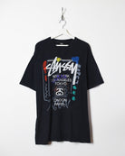 Black Stussy Graphic T-Shirt - X-Large