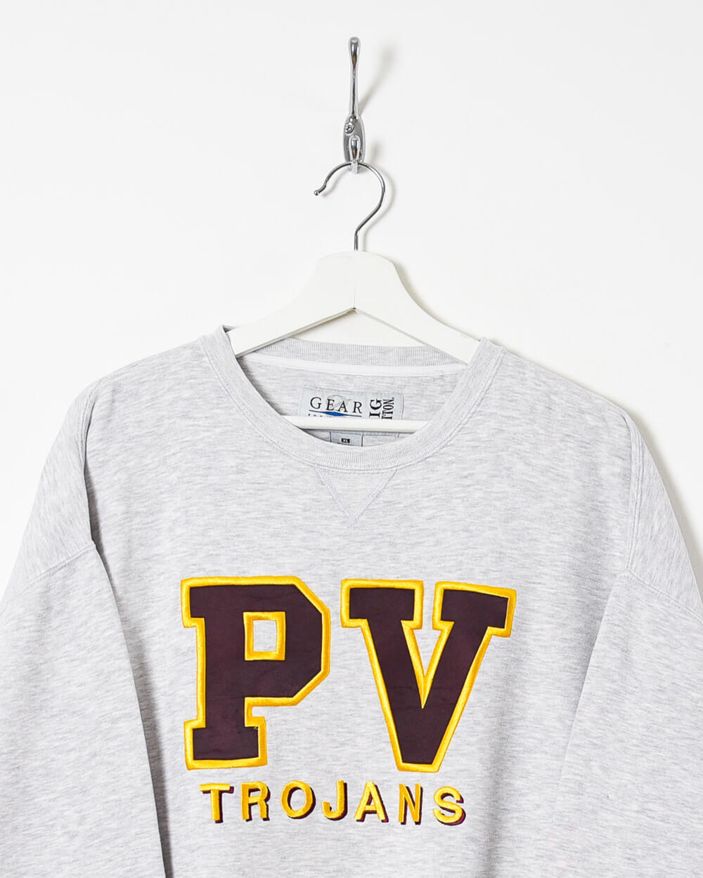 Gear PV Trojans Sweatshirt - X-Large - Domno Vintage 90s, 80s, 00s Retro and Vintage Clothing 