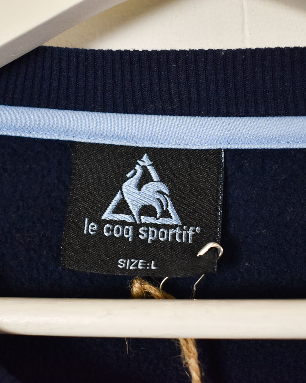 Navy Le Coq Sportif Manchester City 2008/09 Sweatshirt - Medium