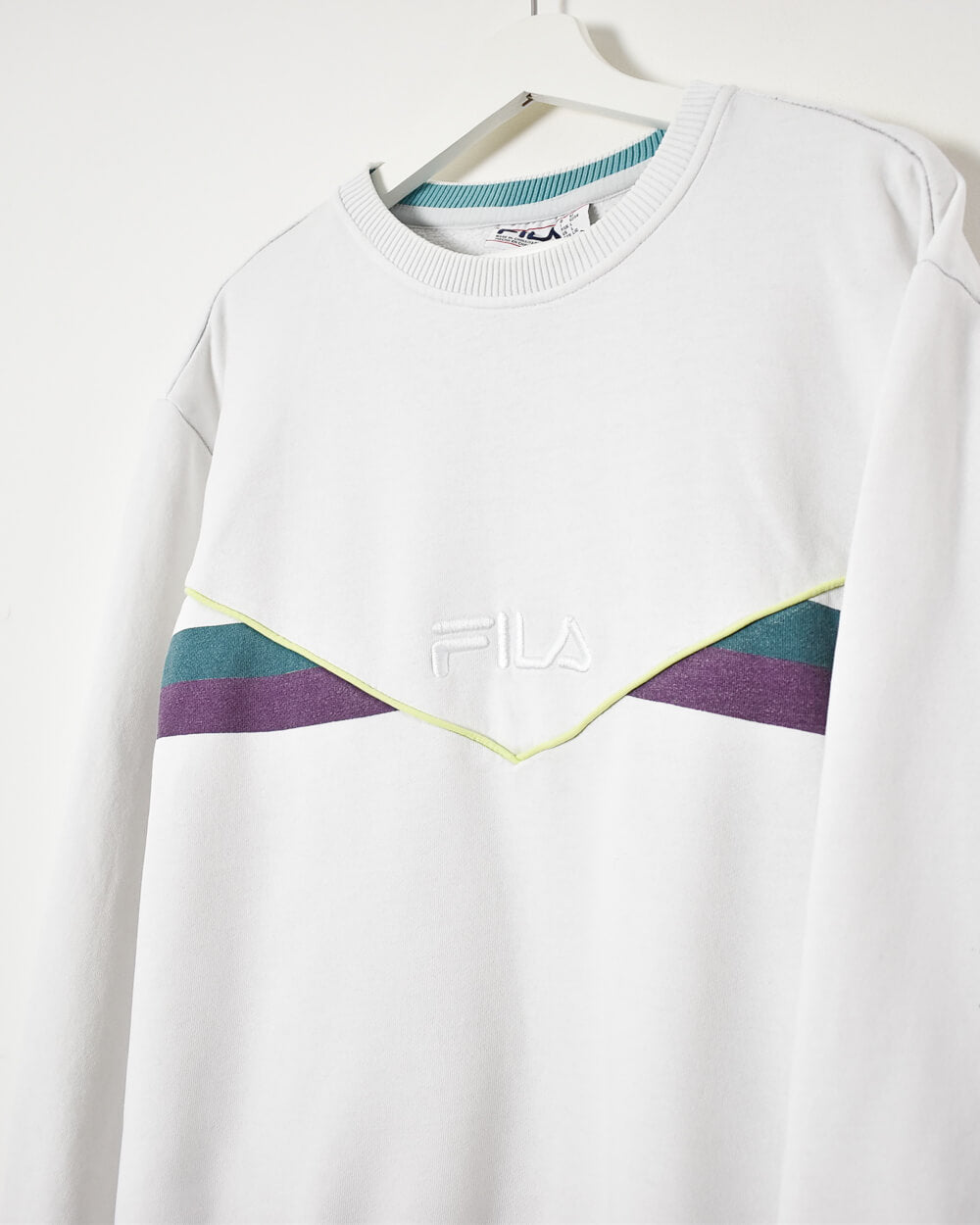 Fila Women's Sweatshirt - Large - Domno Vintage 90s, 80s, 00s Retro and Vintage Clothing 