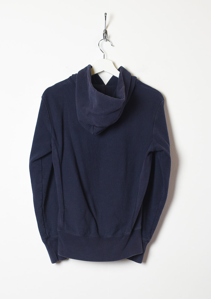 Navy Champion Reverse Weave Hoodie - X-Small