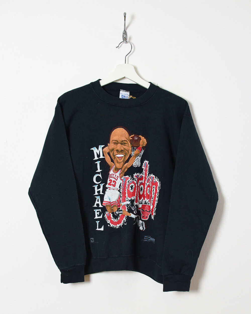 Vintage 90s Cotton Mix Black Salem Michael Jordan Sweatshirt