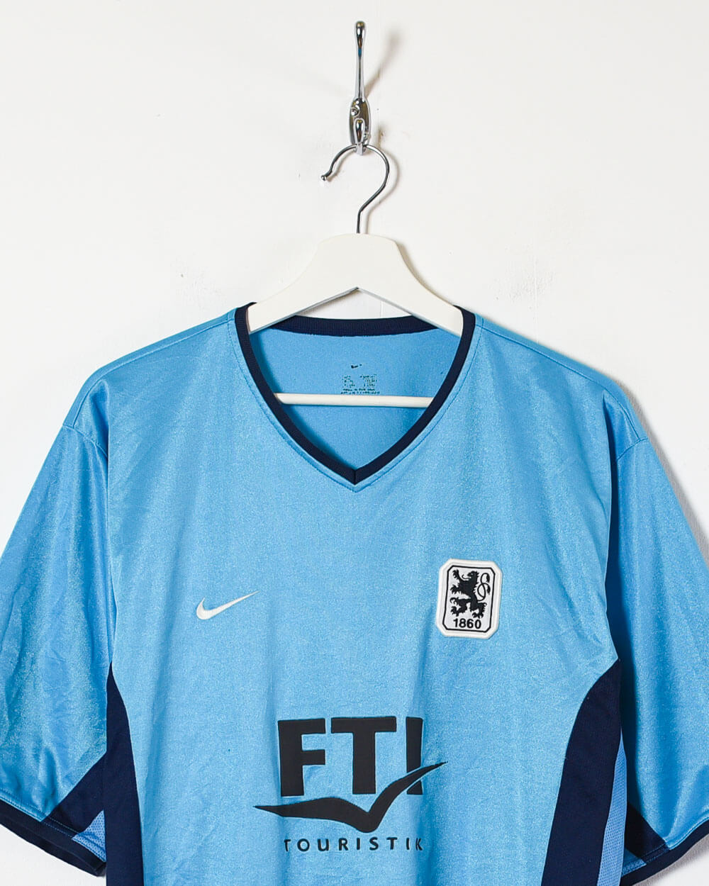 Blue Nike 1860 Munich 2001/02 Home Football Shirt - X-Large