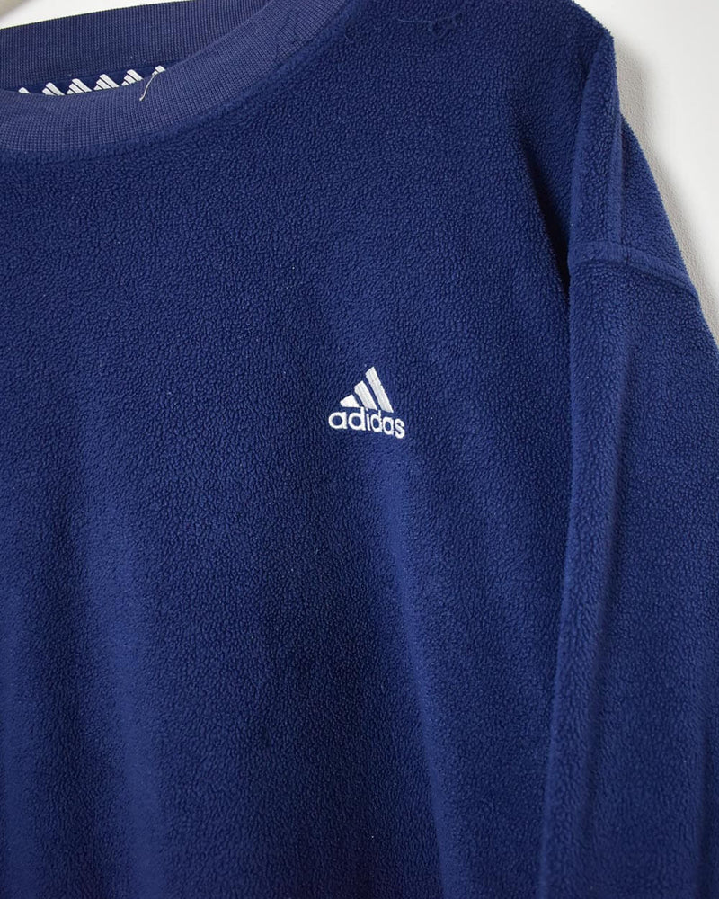 Adidas Pullover Fleece - X-Large - Domno Vintage 90s, 80s, 00s Retro and Vintage Clothing 