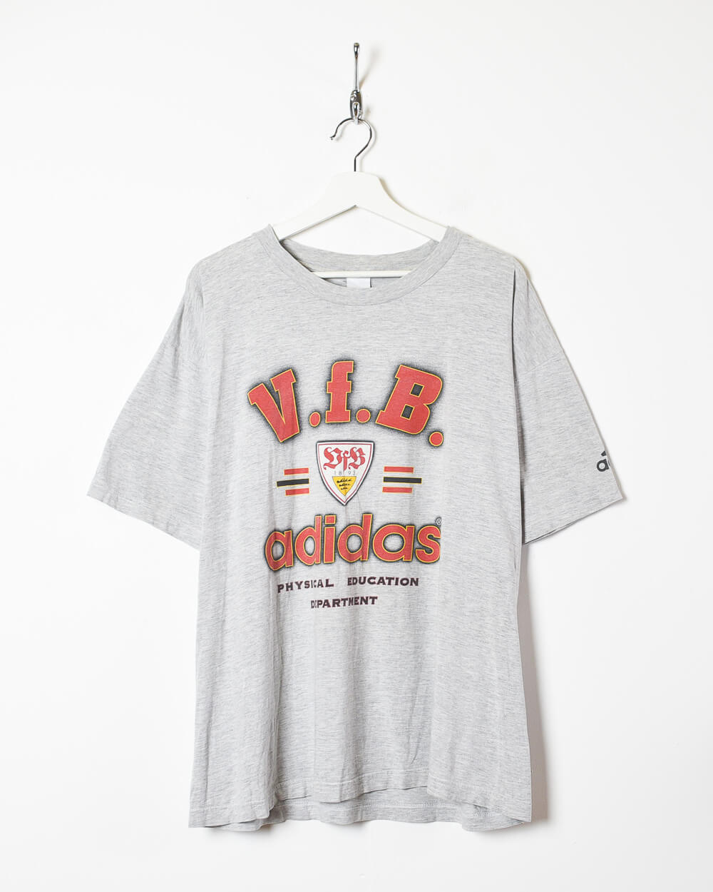 Stone Adidas VFB Stuttgart 90s T-Shirt - Large
