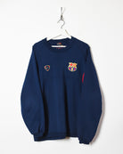 Navy Nike Barcelona 2001/02 Training Sweatshirt - X-Large