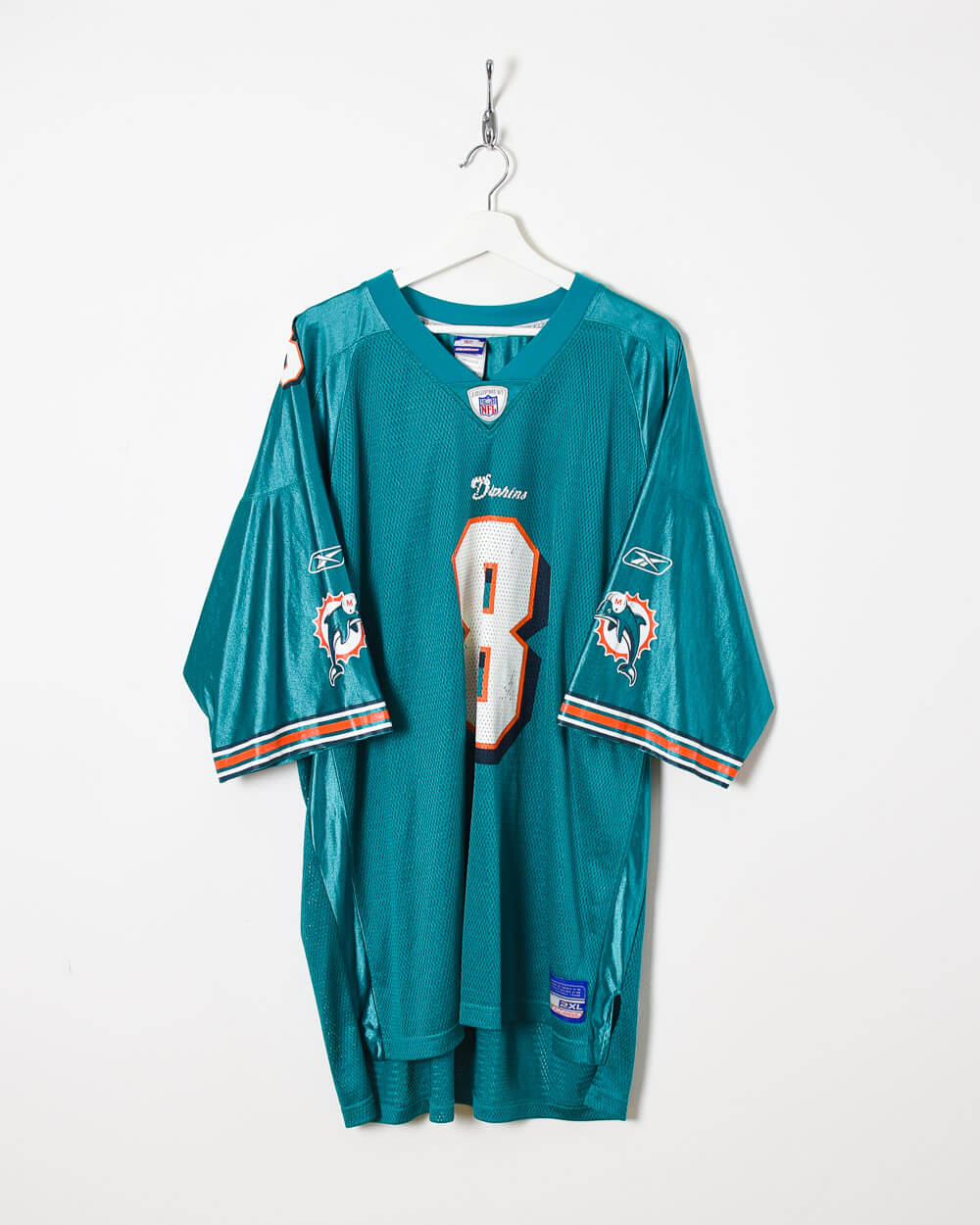 Reebok Miami Dolphins NFL Jersey - XX-Large - Domno Vintage 90s, 80s, 00s Retro and Vintage Clothing 