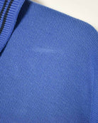 Blue Angelo Wrick Golf Collared Sweatshirt - X-Large