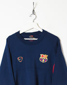 Navy Nike Barcelona 2001/02 Training Sweatshirt - X-Large