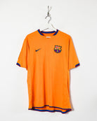 Orange Nike Barcelona 2006/07 Away Football Shirt - Large