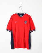 Red Umbro England 2004/05 Training T-Shirt - X-Large