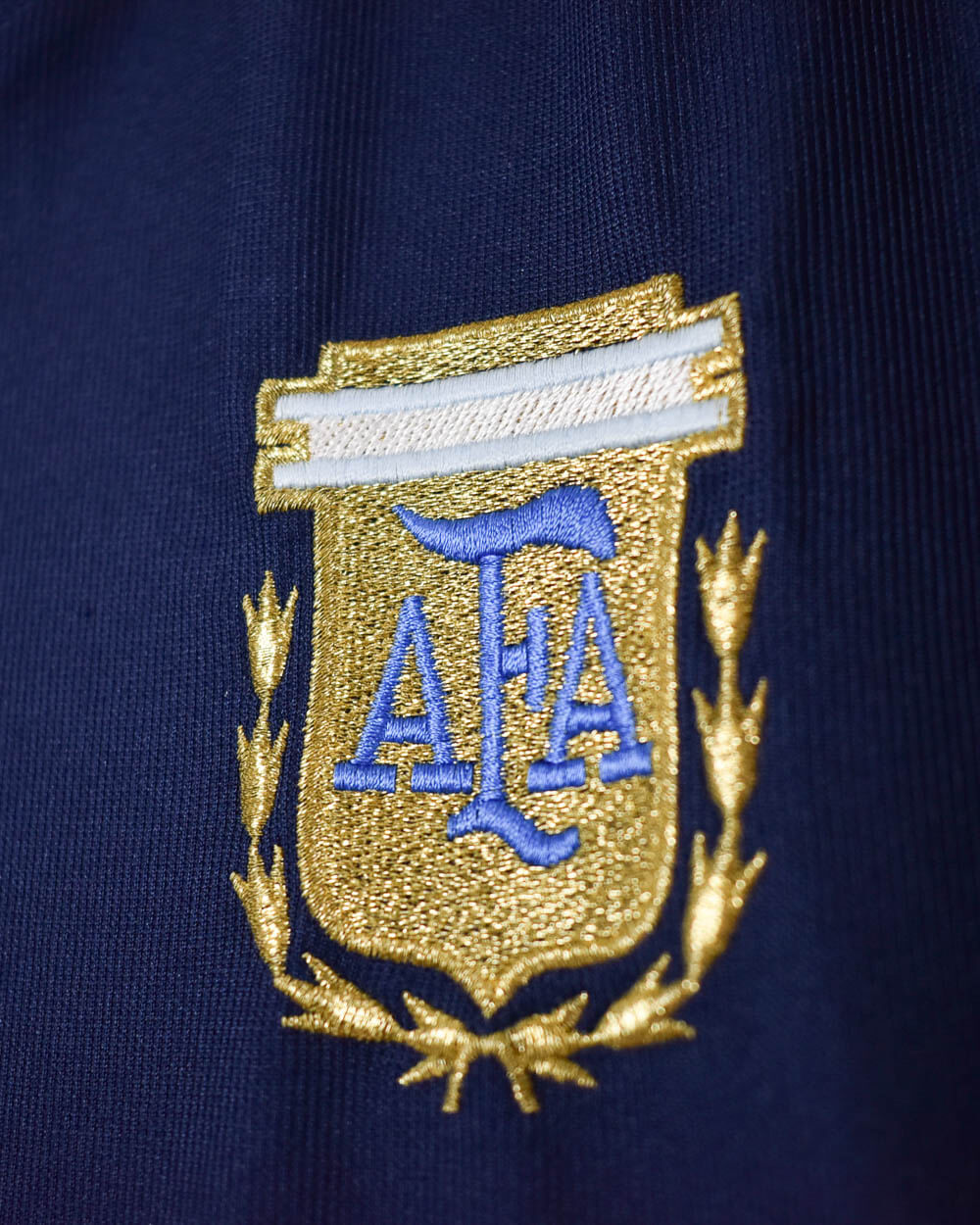 Navy Adidas Argentina 2001/02 Away Football Shirt - Large