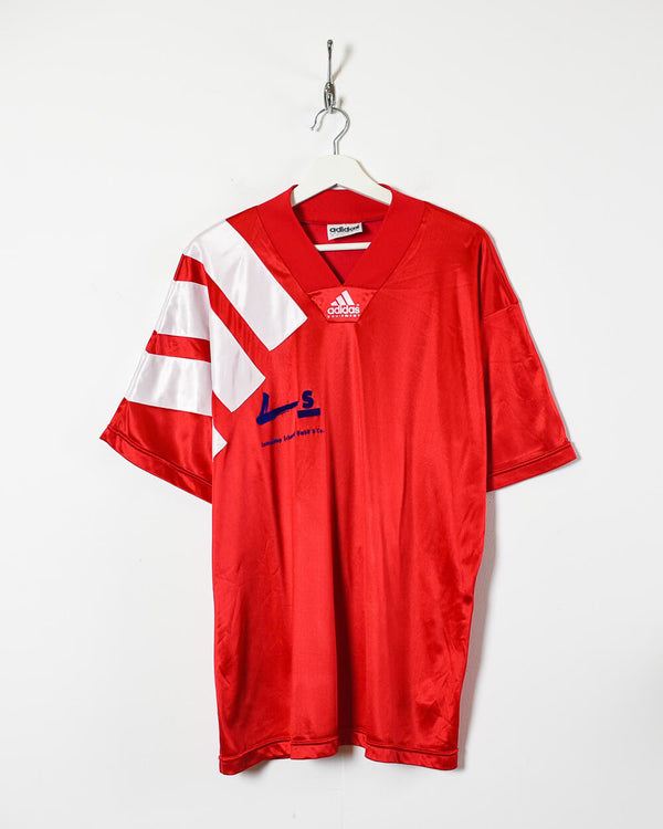 Red Adidas Equipment Football Shirt - X-Large