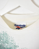 White Reebok T-Shirt - Medium