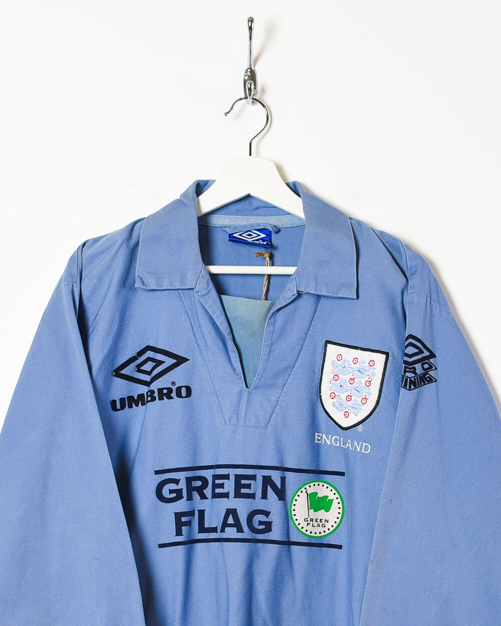 【UMBRO】90's ENGLAND 1998 L/S GameShirt ENGLAND 1997 1998 1999 TRAINING SHIRT JERSEY UMBRO sz XL MEN