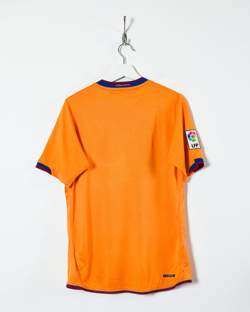 FC Barcelona Jerseys: 2006-2007 orange away jersey picture, long sleeve