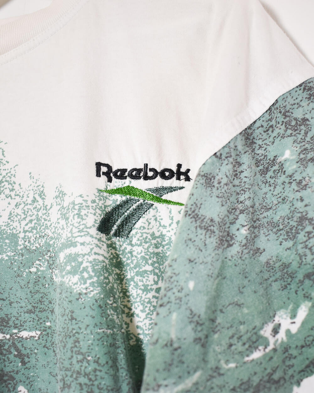 White Reebok T-Shirt - Medium