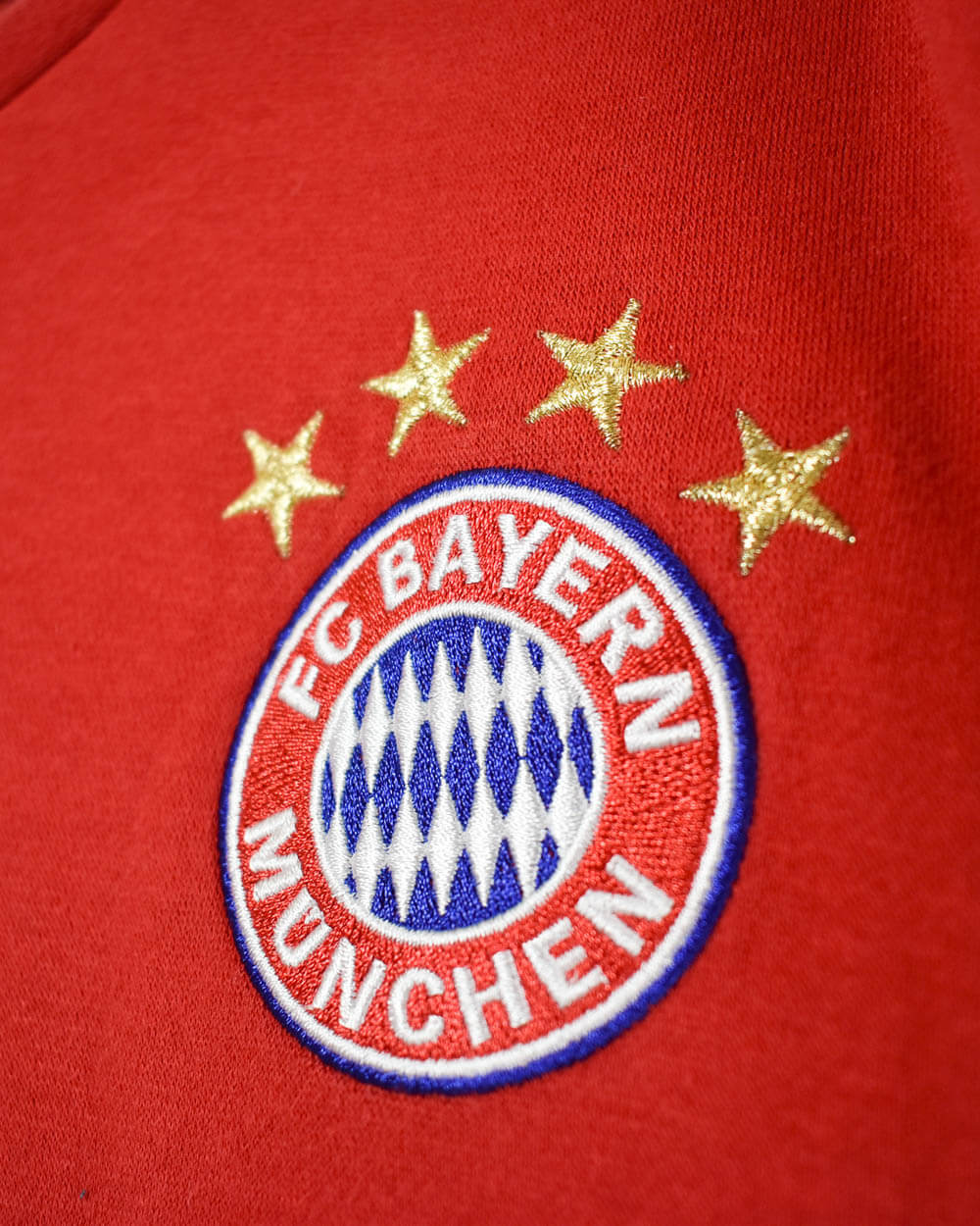 Red Adidas FC Bayern Munich Warm-Up Sweatshirt - Large