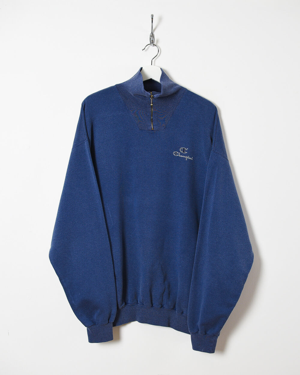 Champion 1/4 Zip Sweatshirt - X-Large - Domno Vintage 90s, 80s, 00s Retro and Vintage Clothing 