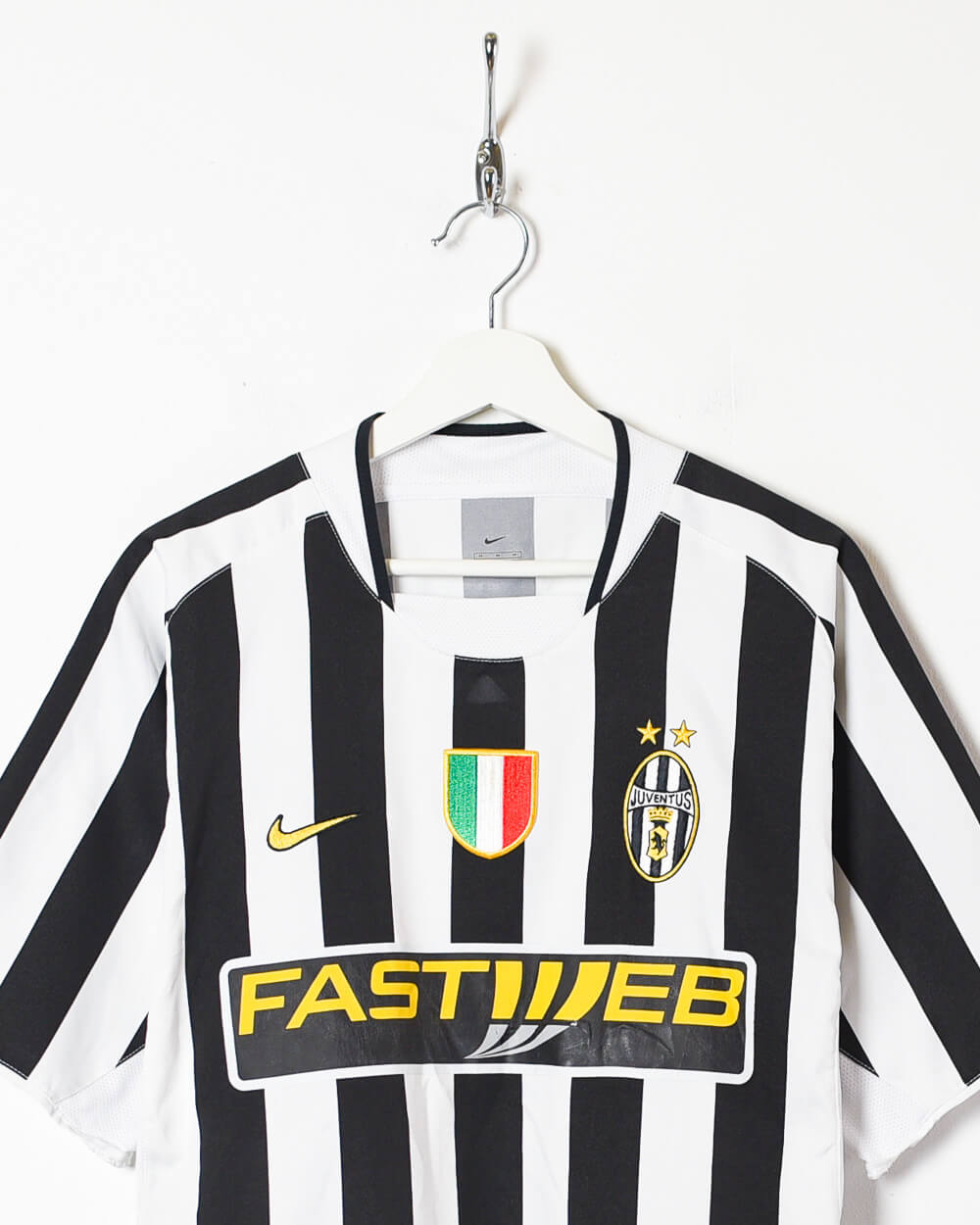 White Nike Juventus 2003/04 Home Football Shirt - Medium