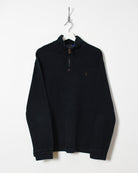 Ralph Lauren 1/4 Zip Sweatshirt - Large - Domno Vintage 90s, 80s, 00s Retro and Vintage Clothing 