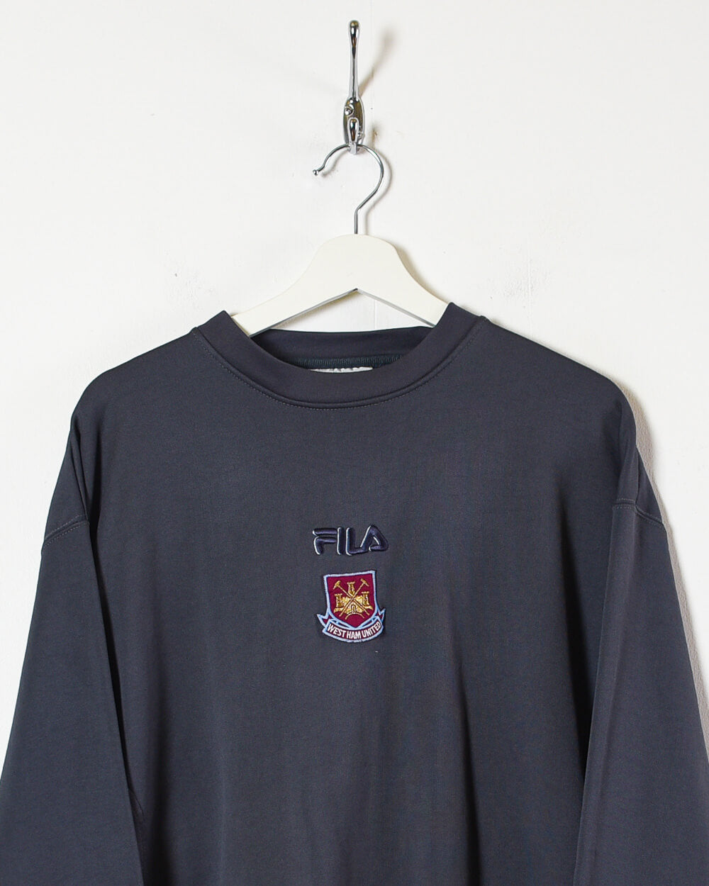 Grey Fila West Ham United 00s Training Sweatshirt - Medium