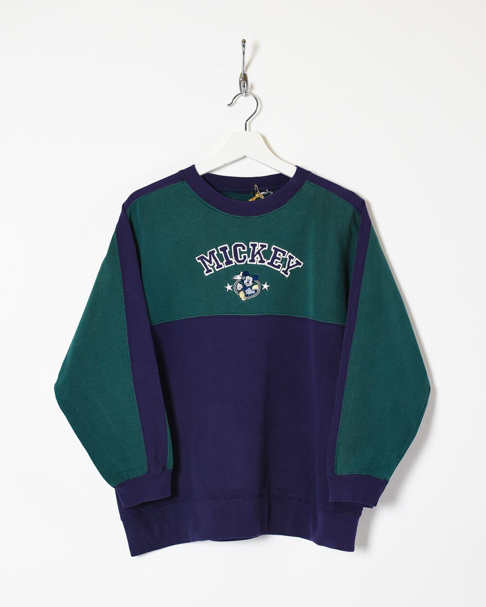 Green Disney Mickey Mouse Sweatshirt - Medium