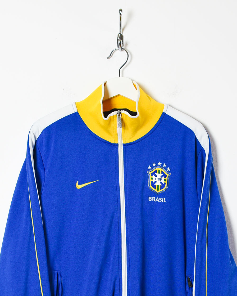 Nike blue clearance and yellow tracksuit